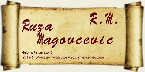 Ruža Magovčević vizit kartica